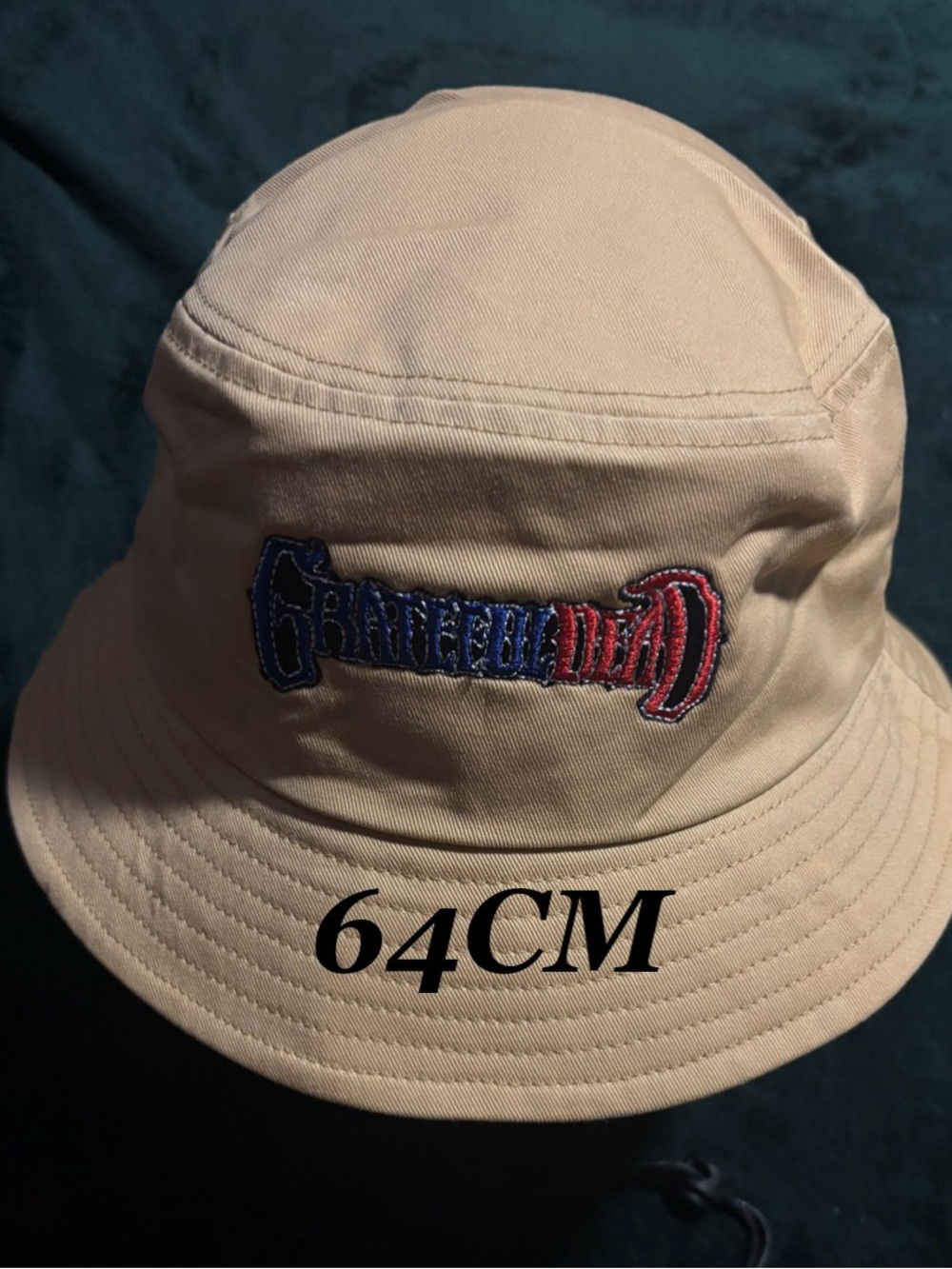 Grateful Dead Summer Beach Oversized 64CM Bucket Hat For Men/Women Fisherman Cap